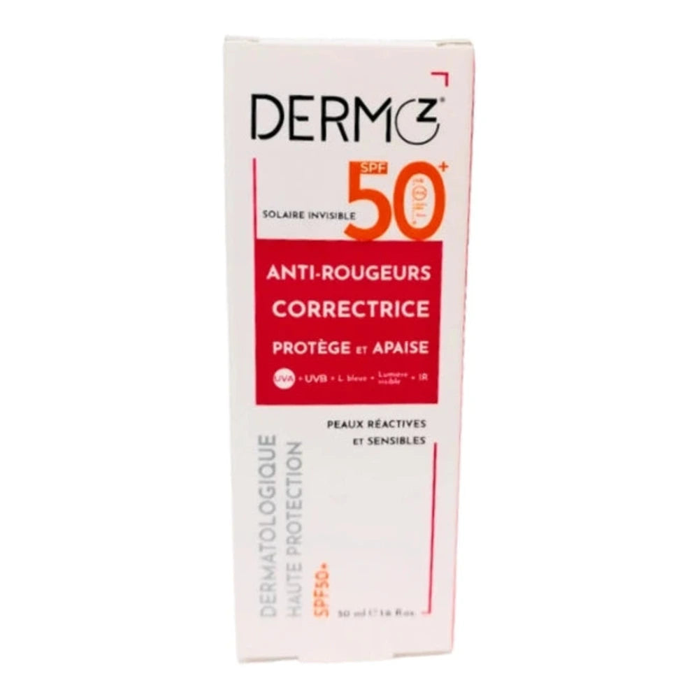 Dermoz Écran Invisible Anti-Rougeurs Correctrice SPF50 50 ml – tube