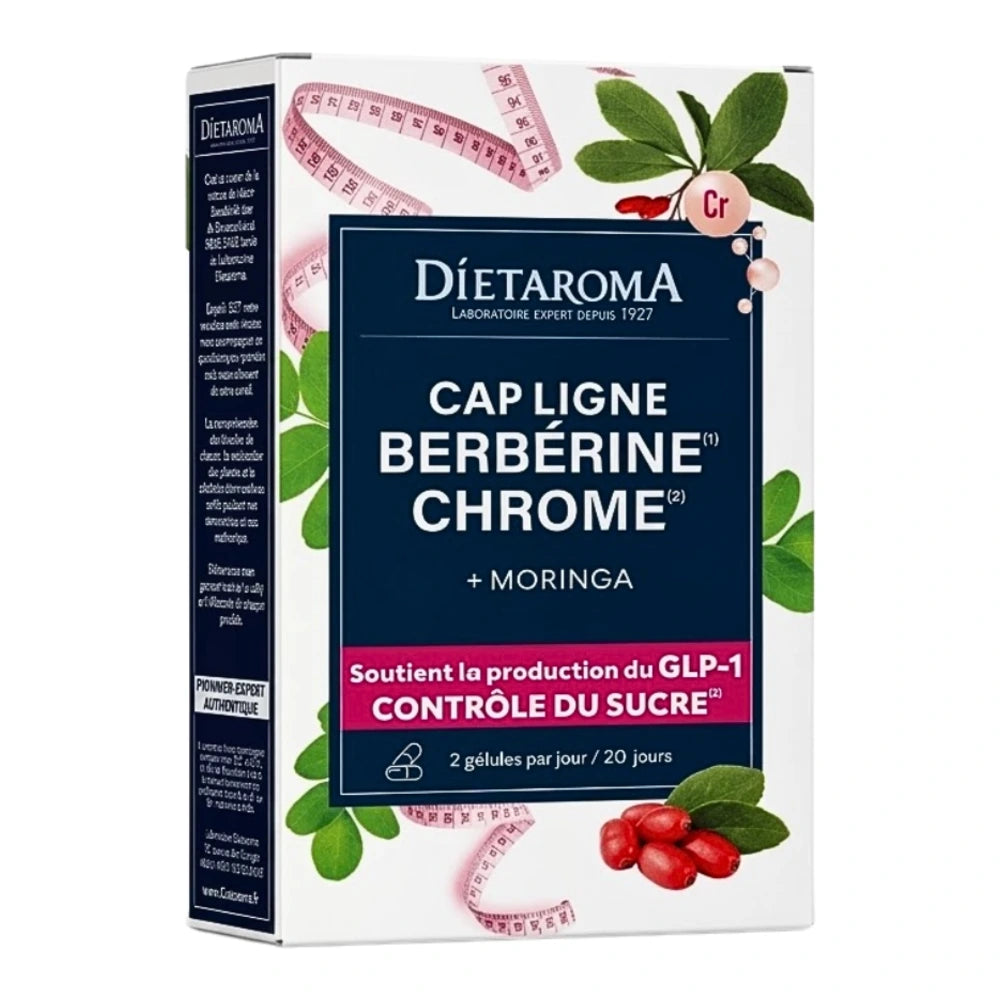 Dietaroma Cap Ligne Berbérine Chrome 40 gélules – emballage