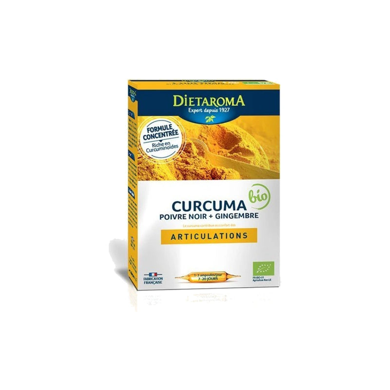 Dietaroma Curcuma +Gingembre 20 Ampoules*10ml