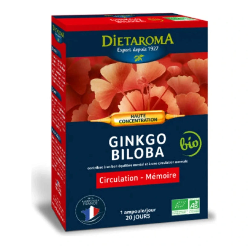 Dietaroma Ginkgo Biloba – 20 أمبولة × 10 مل