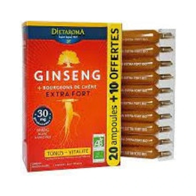 Dietaroma Ginseng إكسترا فورت 20 أمبولة × 10 مل