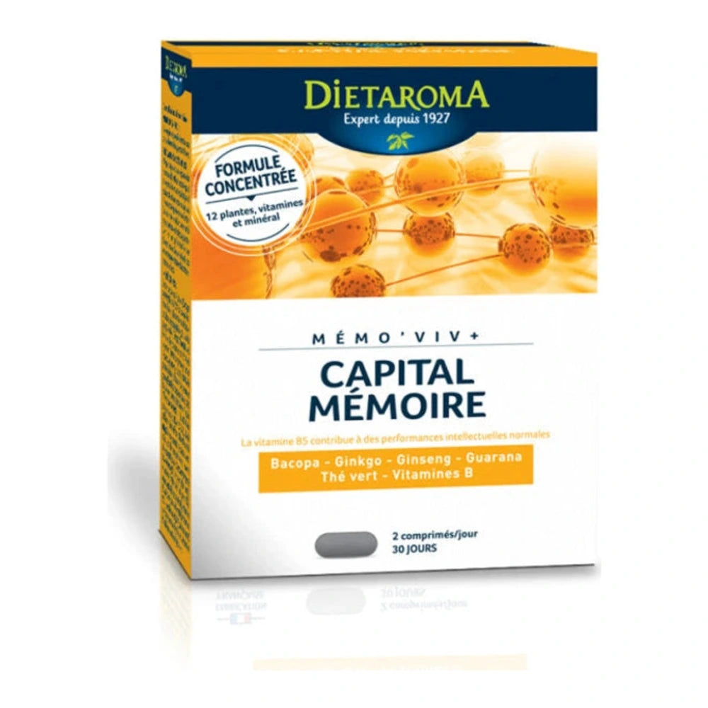 Dietaroma Mémo Viv mémoire – boîte de 60 comprimés