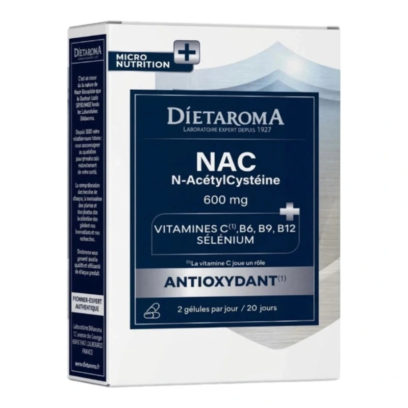 Dietaroma NAC 600 مغ – 40 كبسولة
