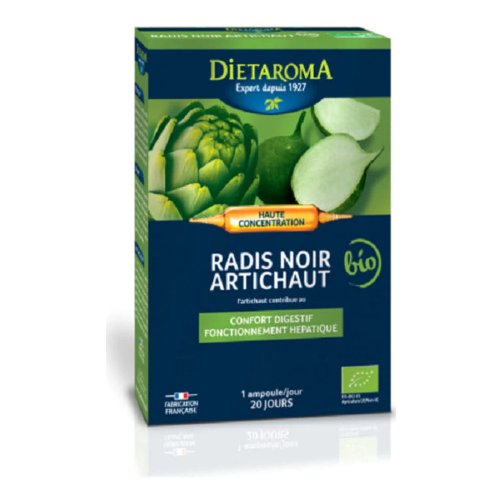 Dietaroma Radis Noir Artichaut 20 Ampoules x 10 ml