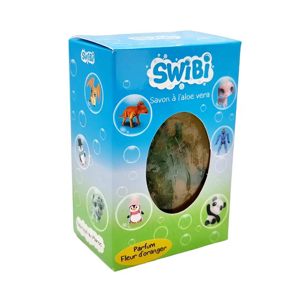 Swibi Savon Parfumé Fleur d'Oranger Dinosaure  -  100g