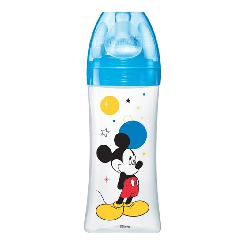 Dodie Biberon Anti-Colique Initiation+ 330 ml (+6m) - Mickey Bleu