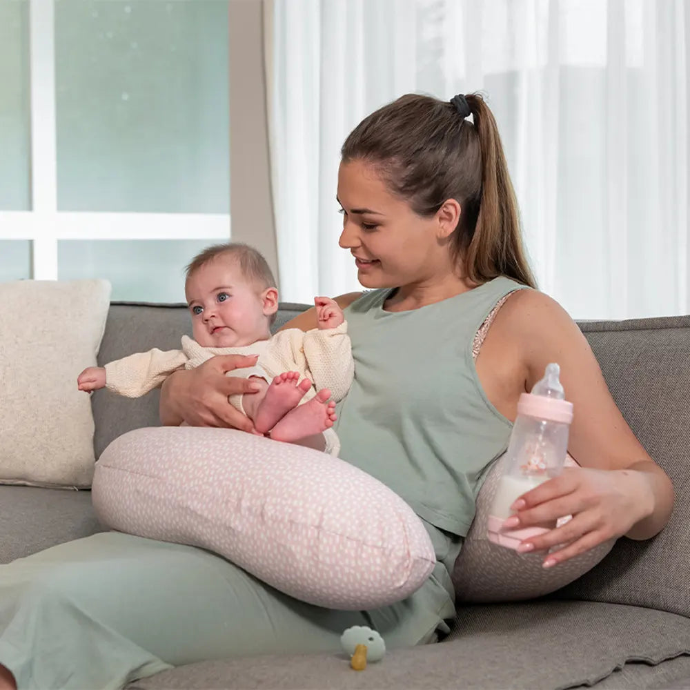 Doomoo Coussin d'Allaitement et Maternité BUDDY Cloudy Pink