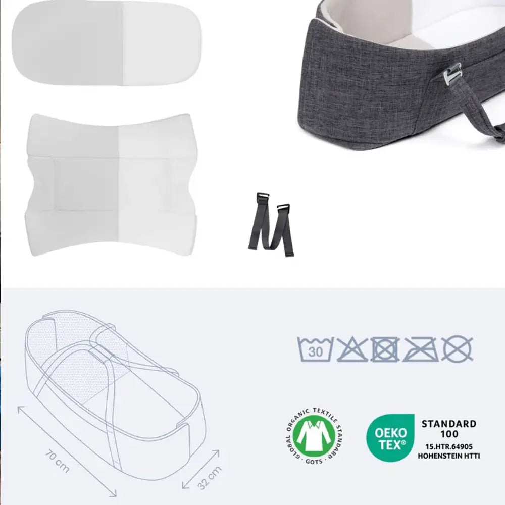 Doomoo Couffin Bébé Nest&Go - Gris