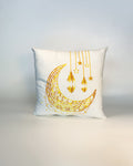 Wlidaty Home Coussin de Décoration - Lune هلال - Doré