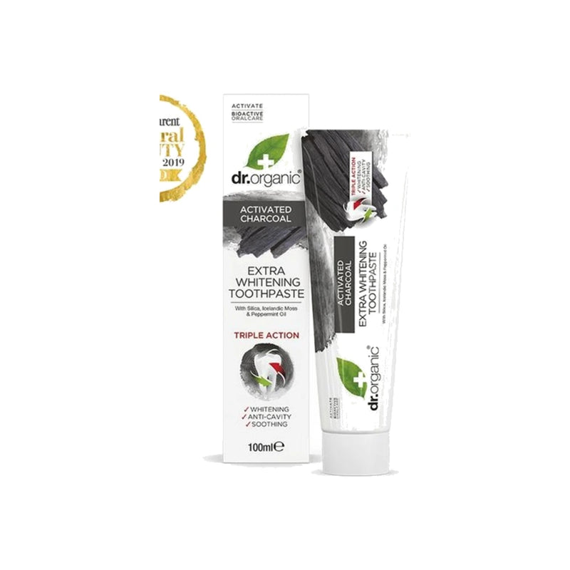 Dr. Organic Dentifrice au Charbon Actif – 100 ml