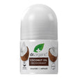 Dr Organic Déodorant à l'huile de noix de coco 50 ml - roll-on, vue de face