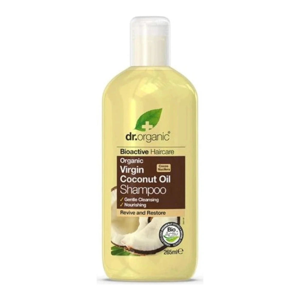 Dr. Organic Shampoing à l’Huile de Noix de Coco 265 ml – flacon du produit