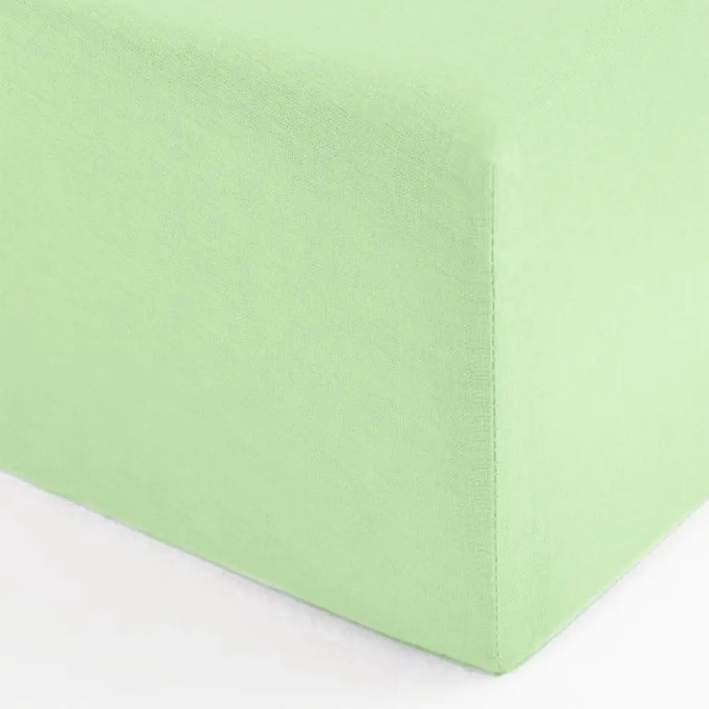 Bambidou Drap Housse Pour Lit Bébé 140x70 cm - Vert Eau