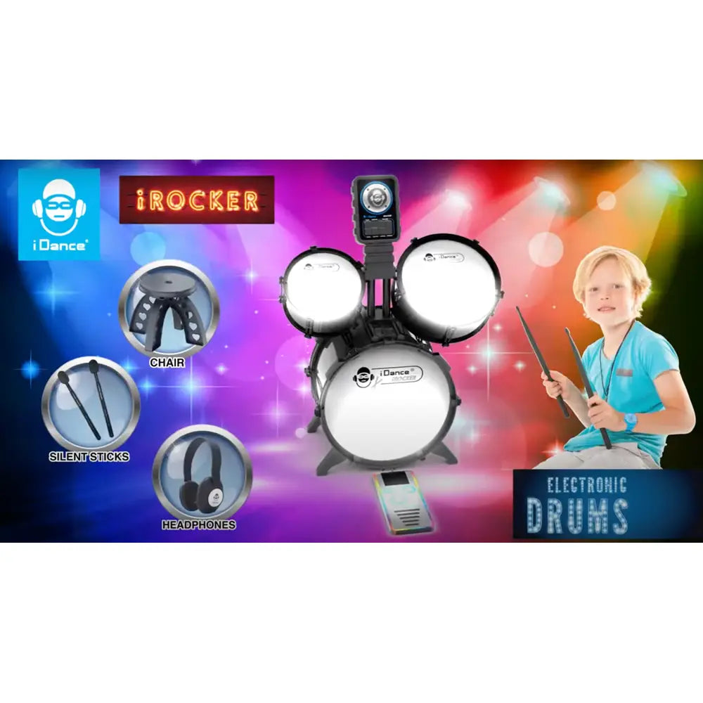 iDance Batterie de Musique Irocker S100
