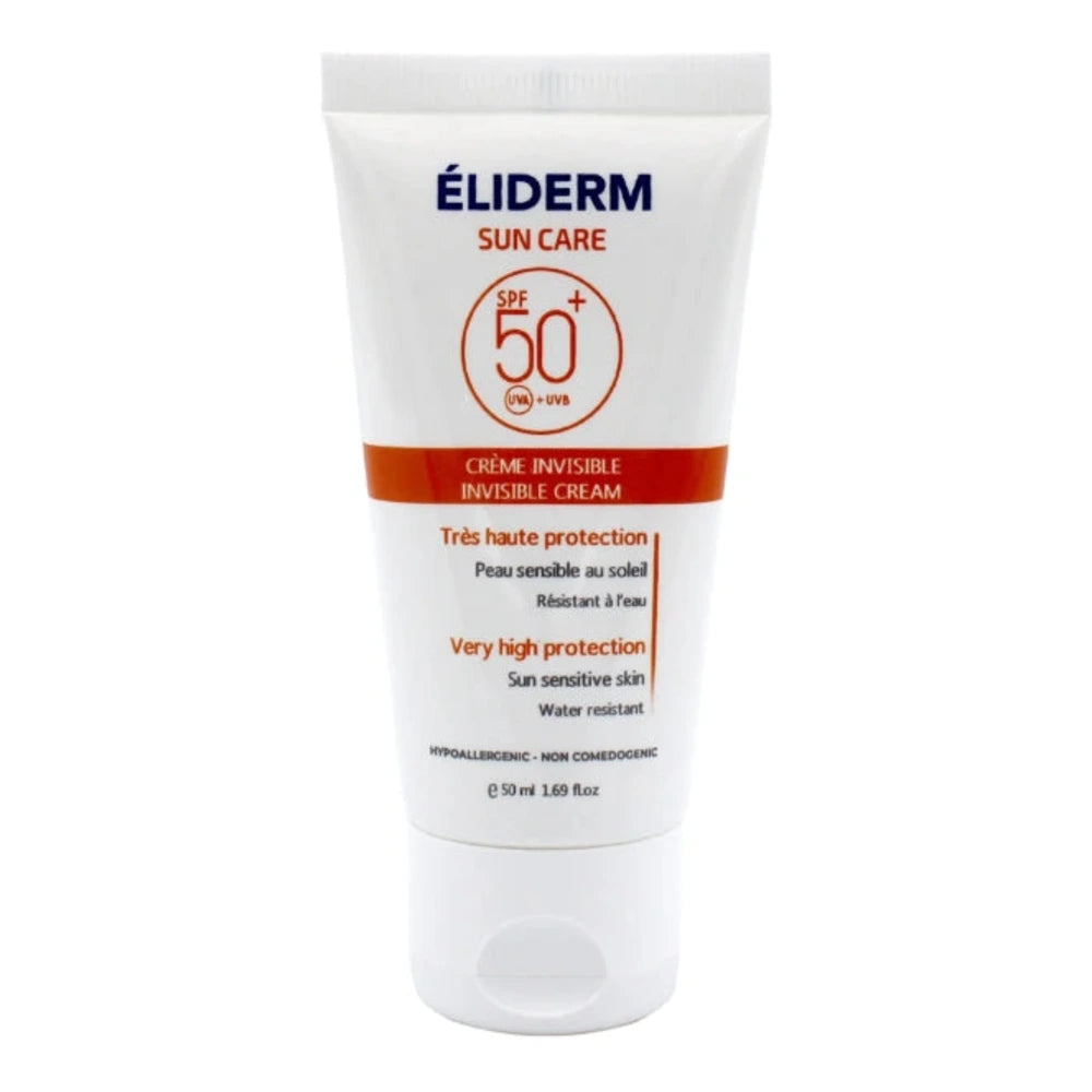 Tube de la crème solaire invisible Eliderm Sun Care SPF50+ 50 ml