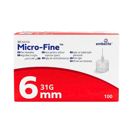 Embecta Micro-Fine Plus Aiguille Insuline 31G/6mm Boite 100 Pieces