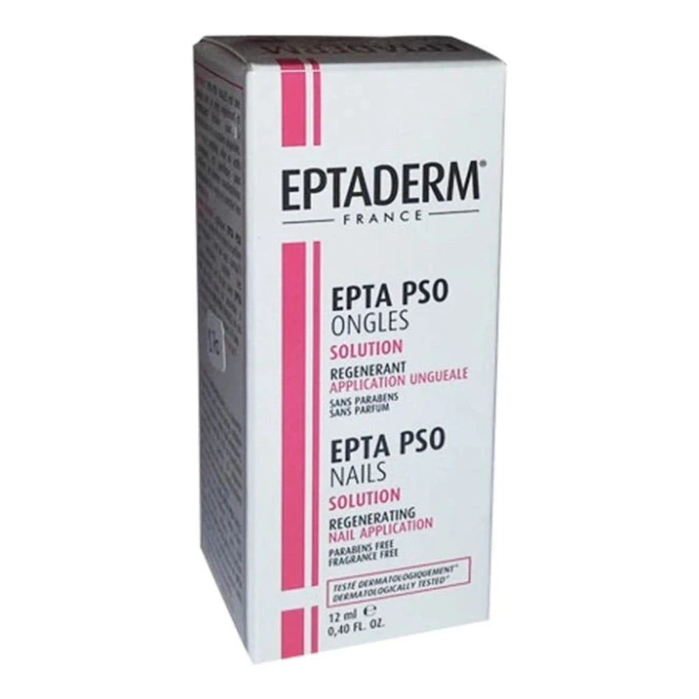 Flacon Eptaderm Epta Pso Ongles solution soin régénérant 12 ml