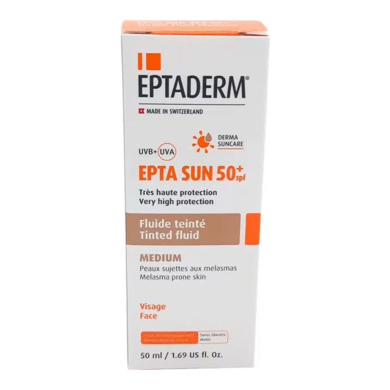 Eptaderm Epta Sun spf50+ Fluide Teinte Medium 50ml