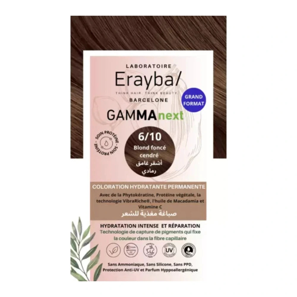 Erayba Gamma Next coloration 6/10 Blond foncé cendré – boîte
