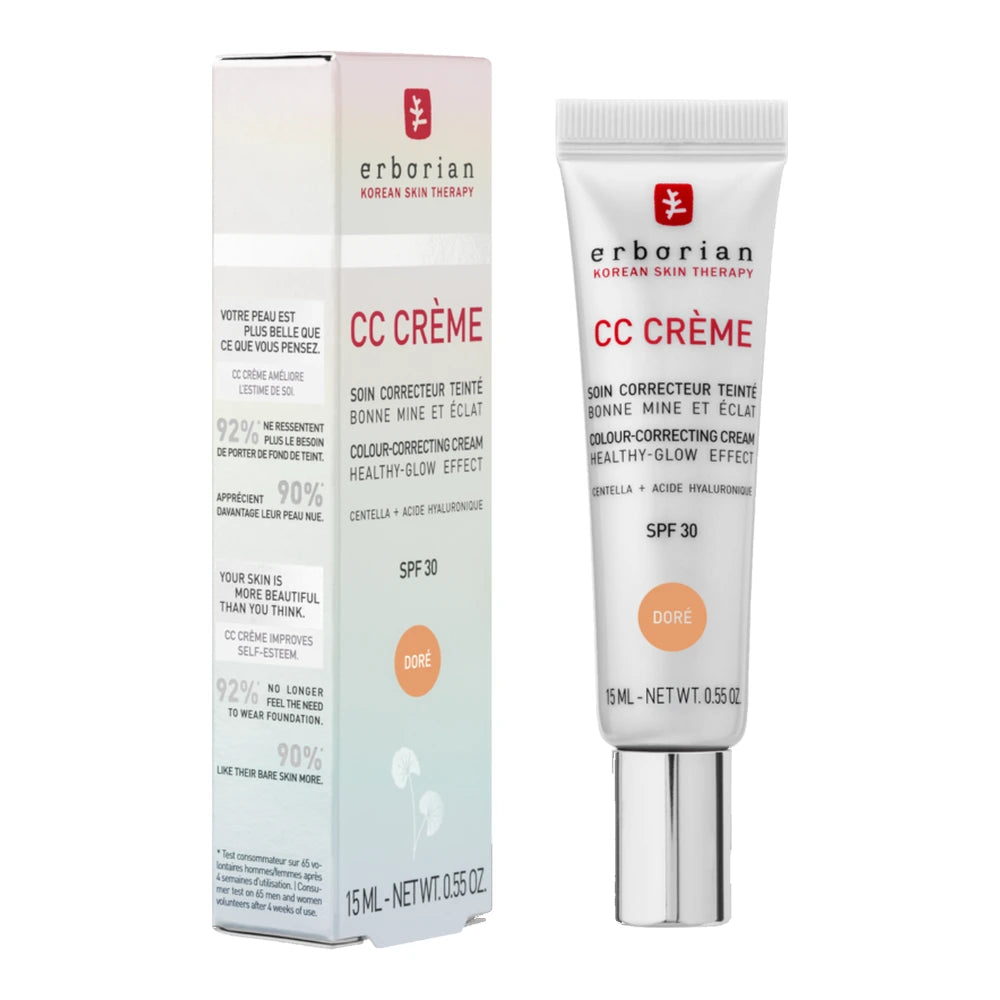 Erborian CC Crème Doré 15 ml – tube et étui