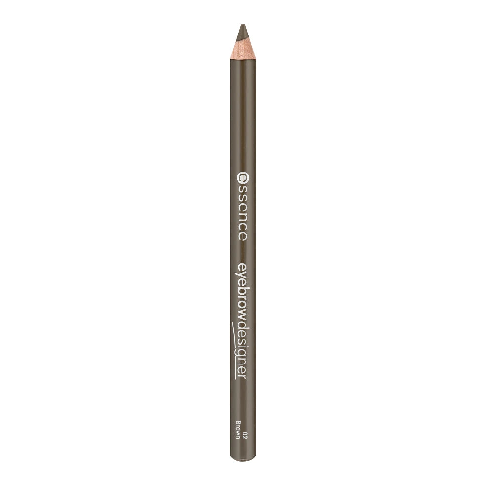 Essence Eyebrow Designer 02 Brown – crayon ouvert avec brosse