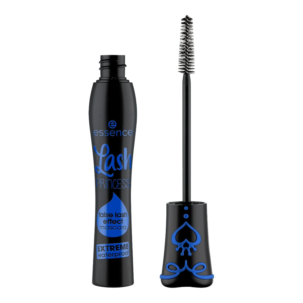 Essence Lash Princess False Lash Effect Mascara Extreme Waterproof – tube ouvert avec brosse