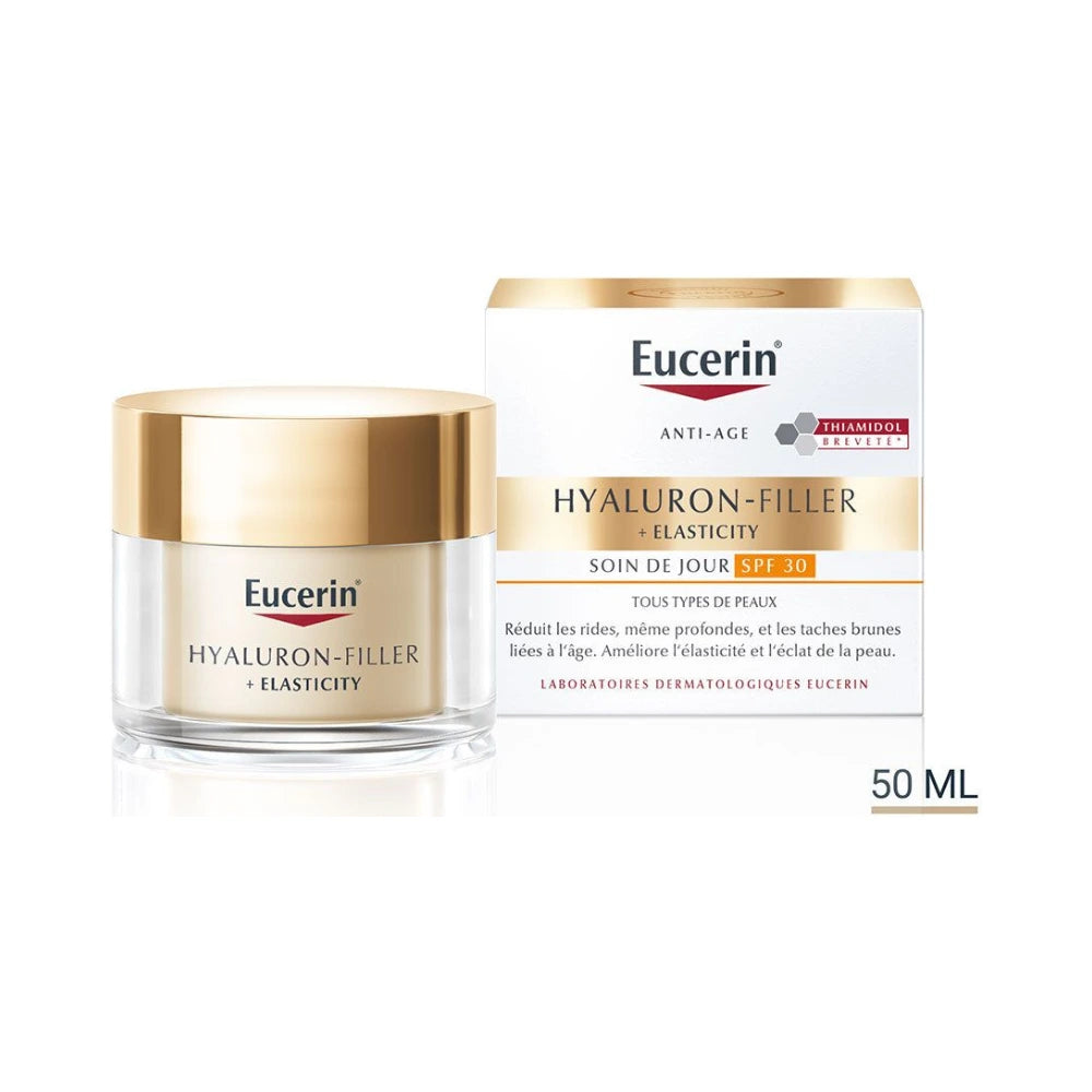 Eucerin Hyaluron-Filler + Elasticity Soin de Jour SPF 30 50 ml – pot du produit