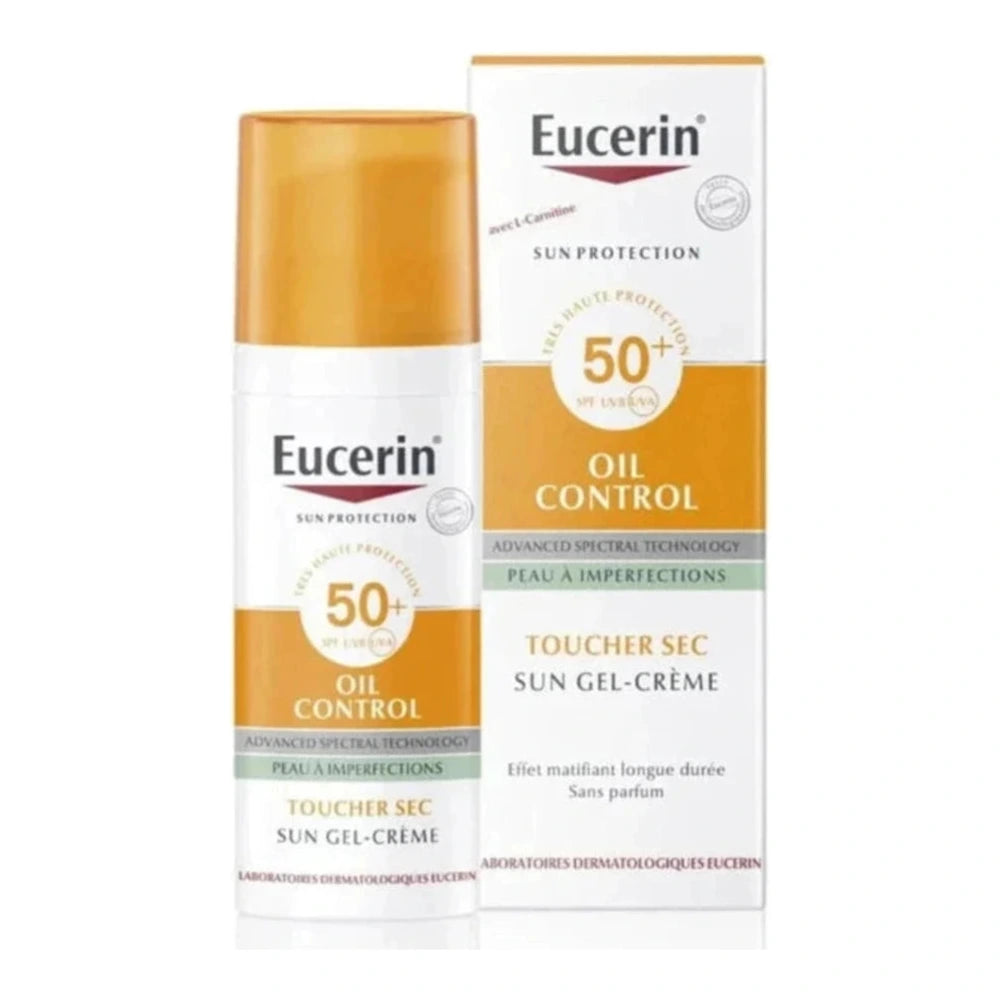 Eucerin Sun Oil Control Gel-Crème Toucher Sec SPF 50+ 50 ml – tube