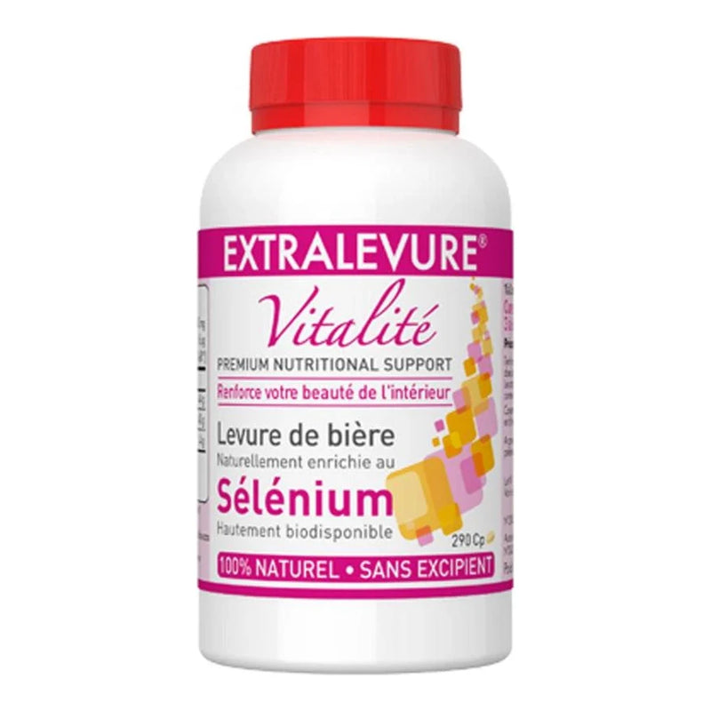 Extralevure Vitalité Levure de Bière au Sélénium – 290 Comprimés