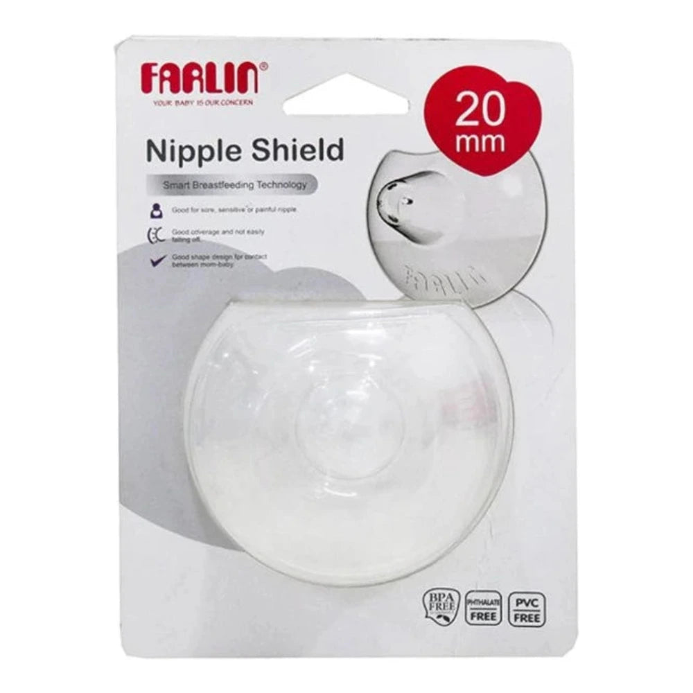 Bouts de sein en silicone Farlin 20 mm, lot de 2