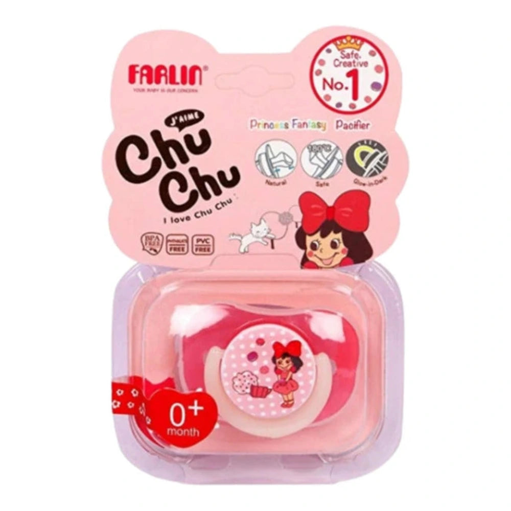 Sucette Farlin Chu Chu 0m+ avec attache-sucette