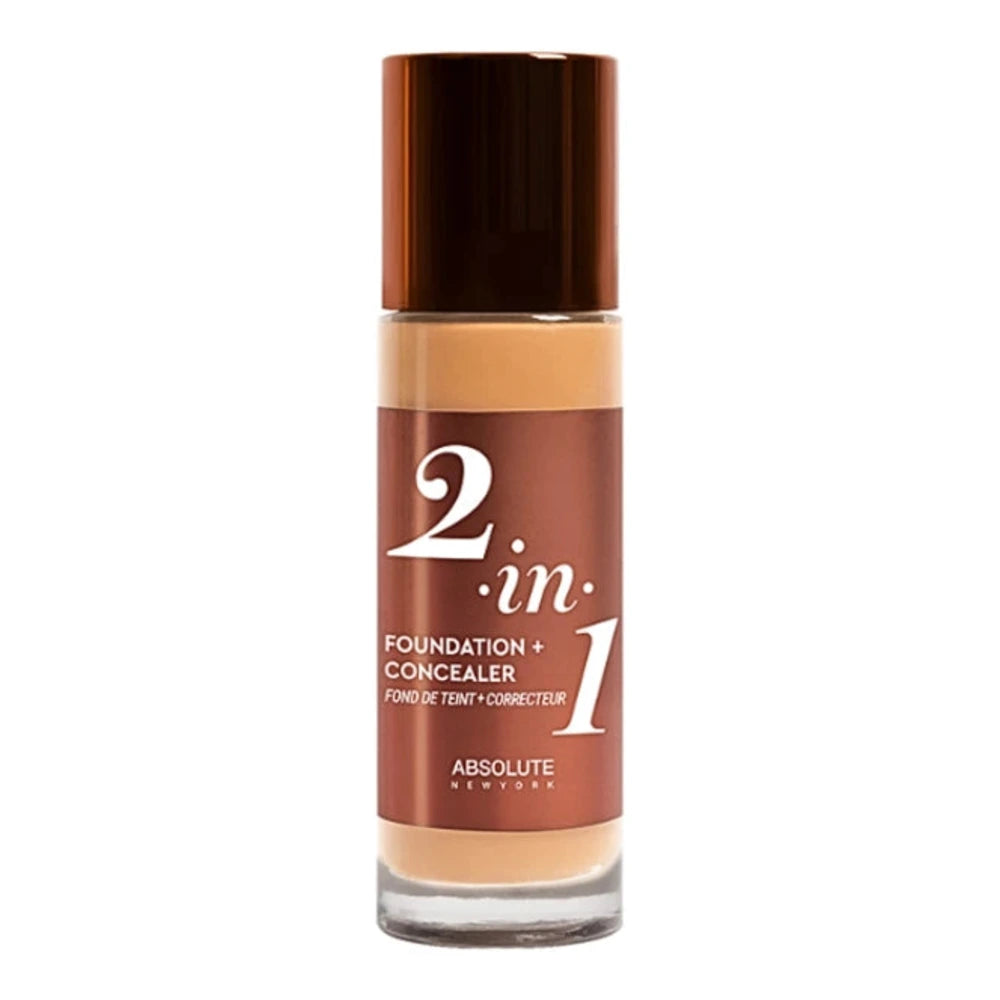 Flacon de fond de teint et correcteur 2en1 Absolute New York teinte Warm Sand 35 ml