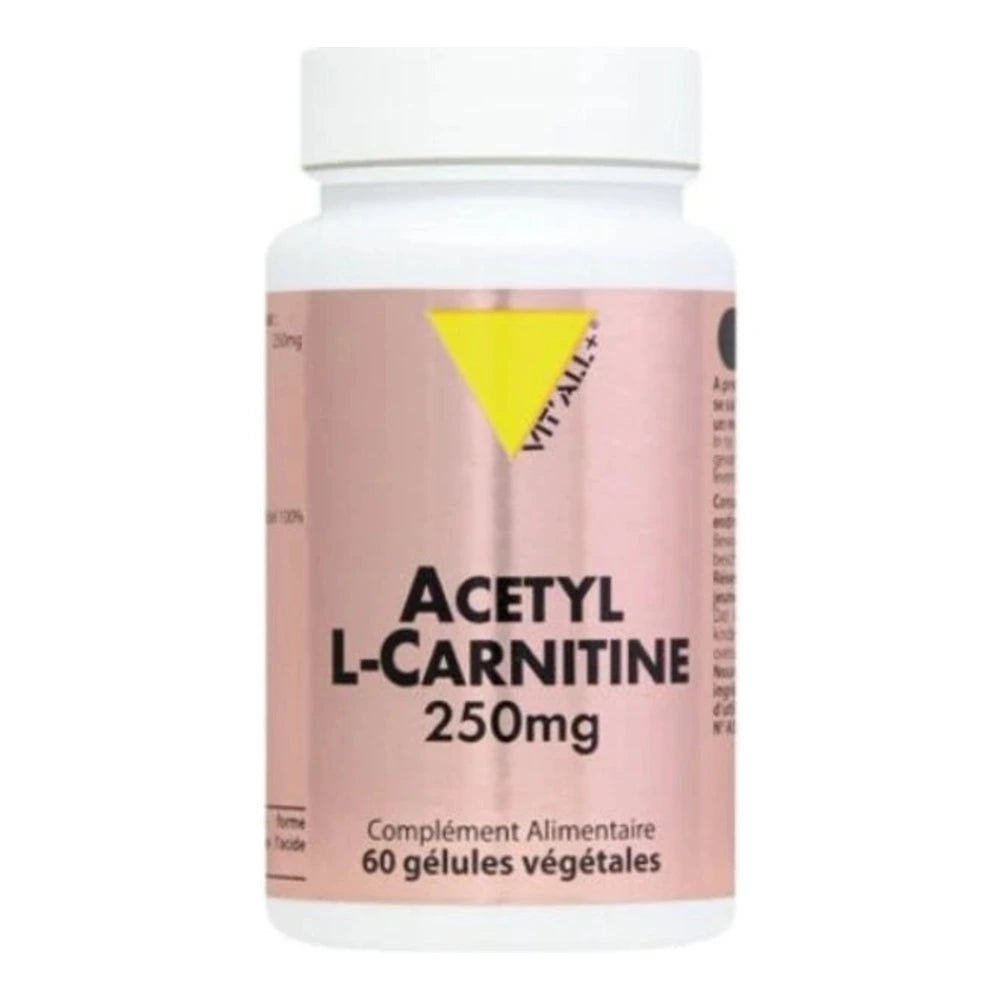 Flacon Vit'All+ Acétyl L-Carnitine 250 mg, 60 gélules