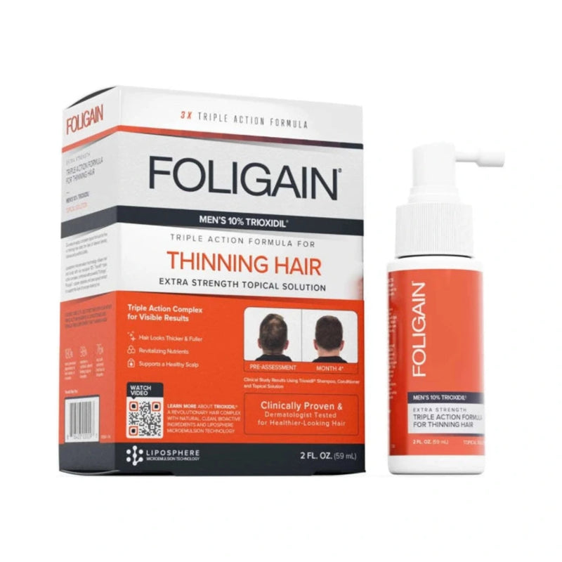 غسول Foligain ثلاثي المفعول Trioxidil 10% للرجال