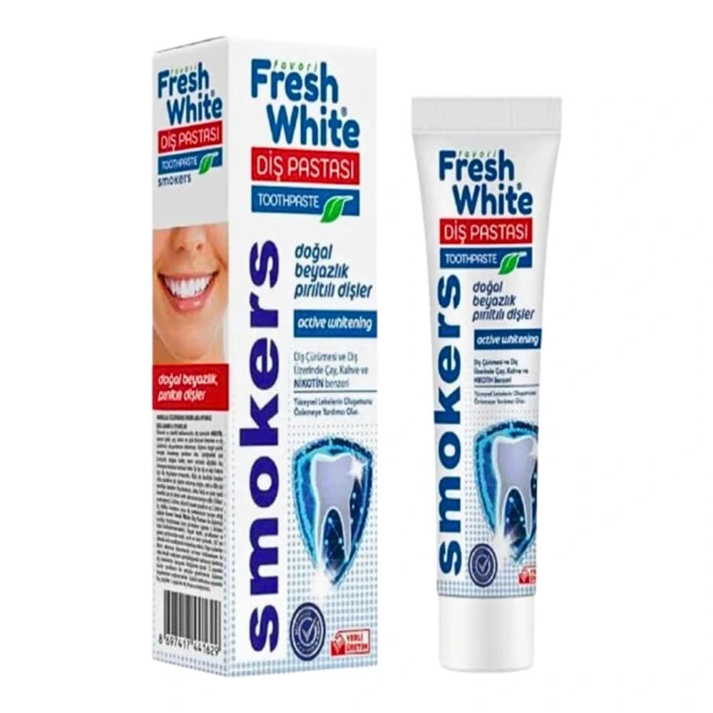 Fresh White Smokers dentifrice fumeurs 90 g – tube et étui