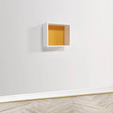 Wlidaty Home Cube Mural Fond Jaune 23x23 cm