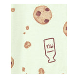 Grenouillère Cookies & Lait Carter's - détail de l'imprimé
