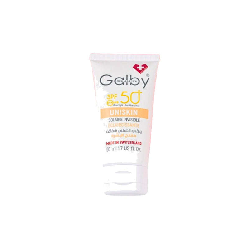 Galby Dermatech Uniskin Protector Solar Invisible Aclarante Spf50+ 50ml