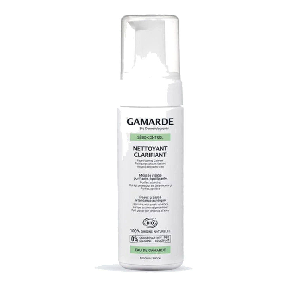 Gamarde Mousse nettoyante clarifiante 160 ml – flacon