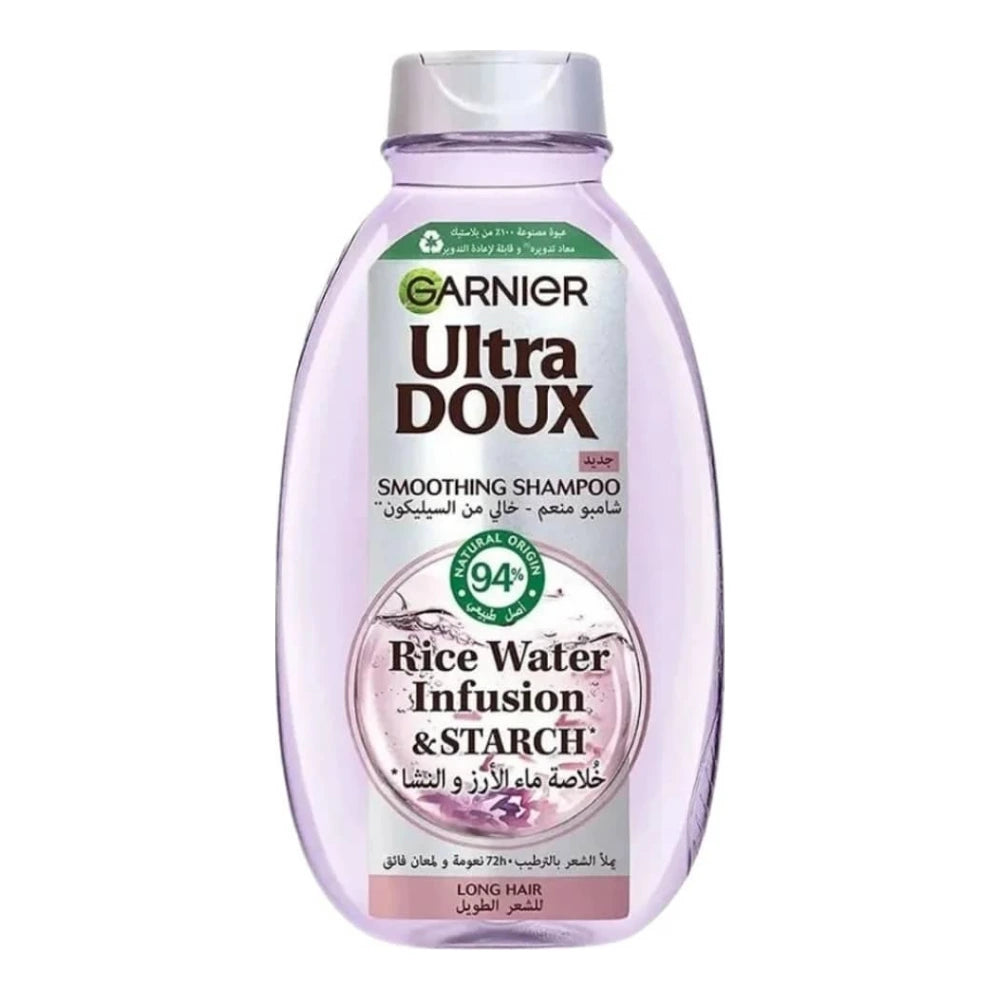 Garnier Ultra Doux Shampooing Lissant à l'Eau de Riz – 200 ml