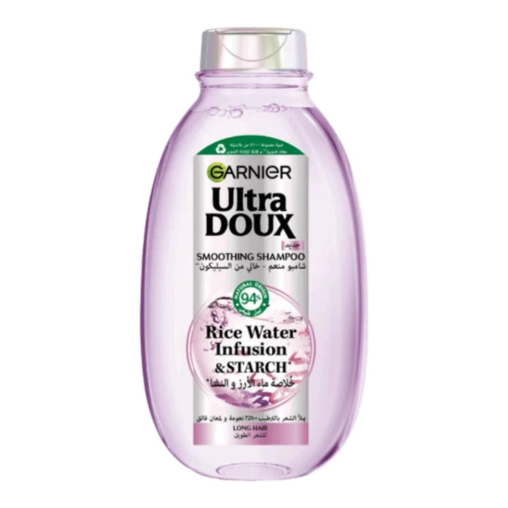 Garnier Ultra Doux Shampooing Lissant à l’Eau de Riz – 400 ml