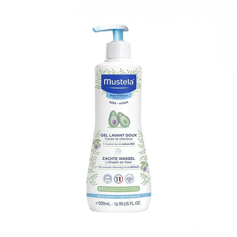موستيلا جل غسول لطيف بالافوكادو العضوي - 500 مل