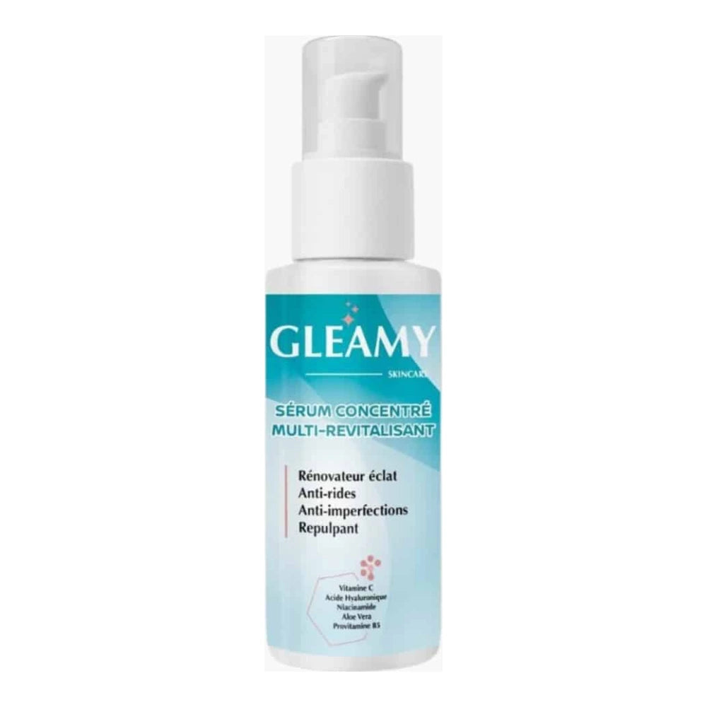 Gleamy Sérum Concentré Multi-revitalisant 50 ml – flacon et étui