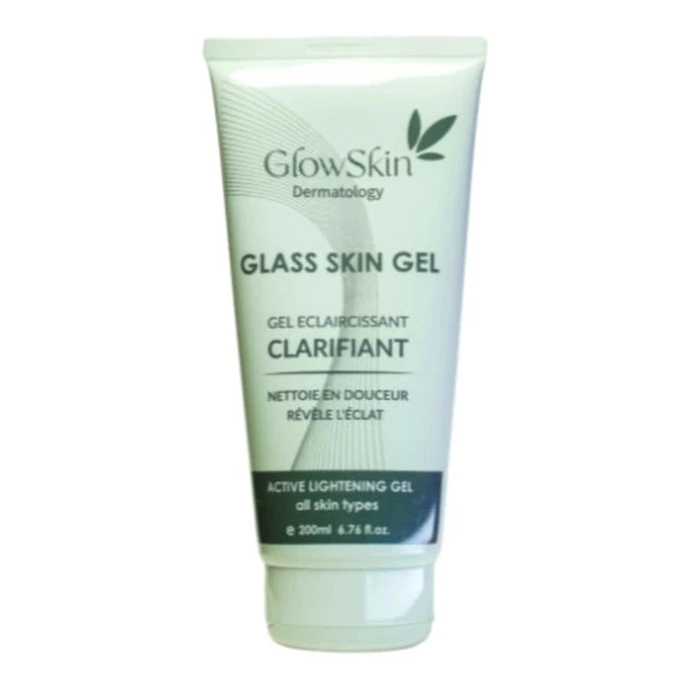 GlowSkin Dermatology Gel Éclaircissant 200 ml – flacon de gel nettoyant visage