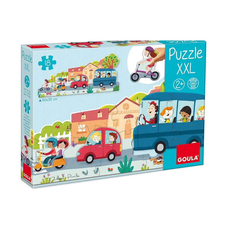 Goula Puzzle XXL Véhicules 18 Pièces - 2A+