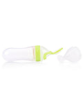 Nûby Cuillère Semi-Rigide pour Repas Liquide 90ml + 1 tête - Jaune Vert