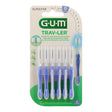 Brossettes interdentaires GUM Trav-Ler 0,6 mm (ISO 0, bleu) – blister de 6