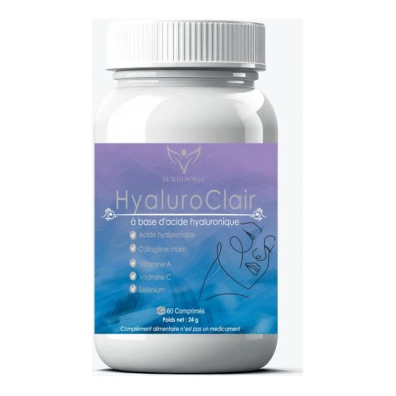 Health Power HyaluroClair بحمض الهيالورونيك – 60 قرصًا
