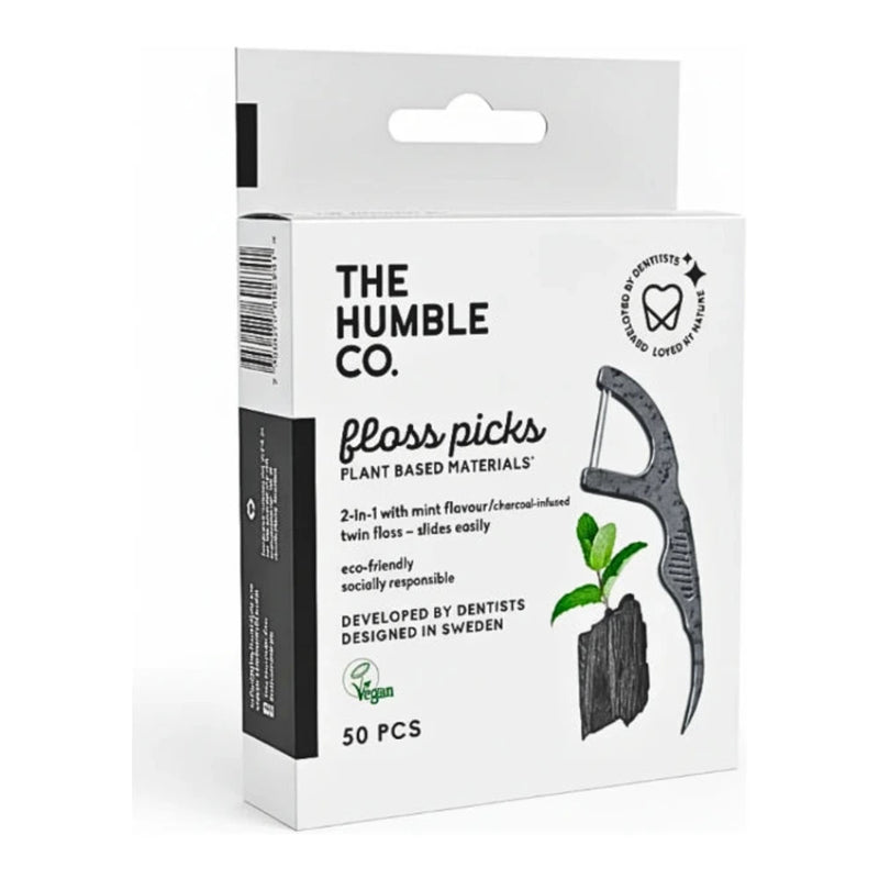 HUMBLE FIL DENTAIRE CHARBON PICKS 50 PIECES