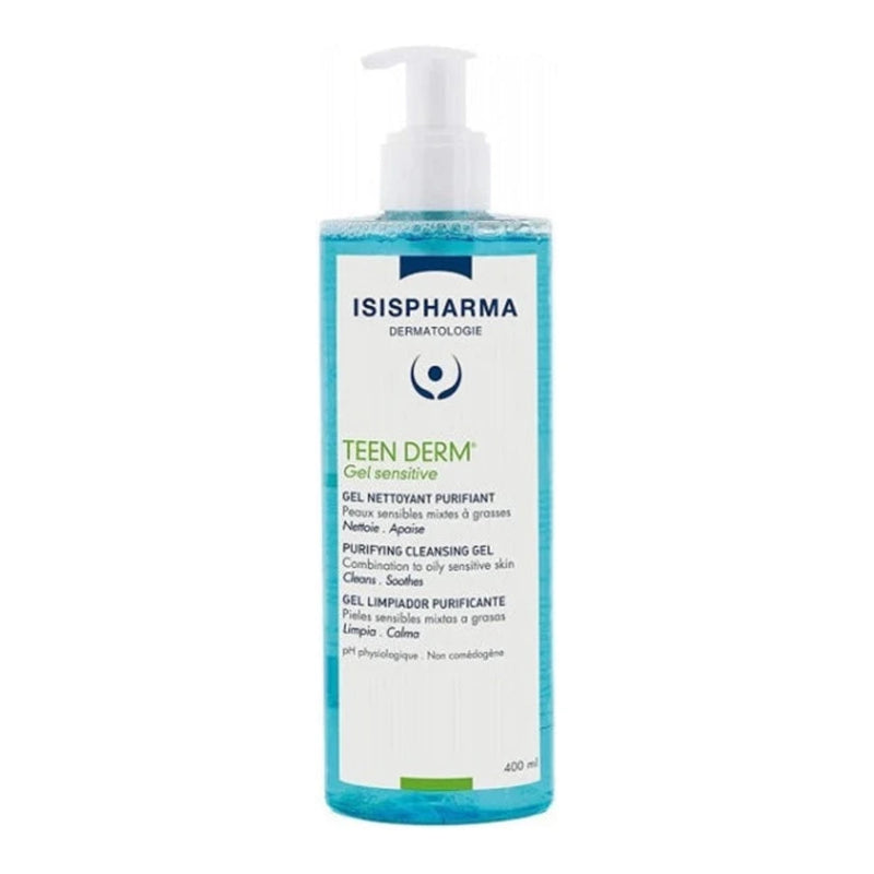 Isispharma Teen Derm Gel Limpiador Purificante Sensitive 400ml